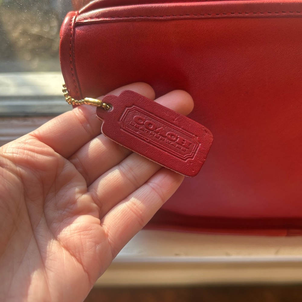 COACH Red Vintage Basic Bag - Picture 5 of 15